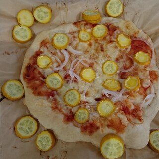 ズッキーニのピザ☆